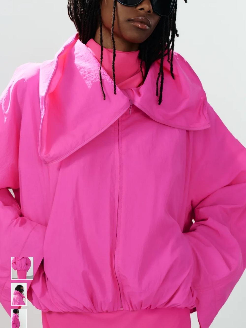 Zara technical Stand Up Collar Jacket